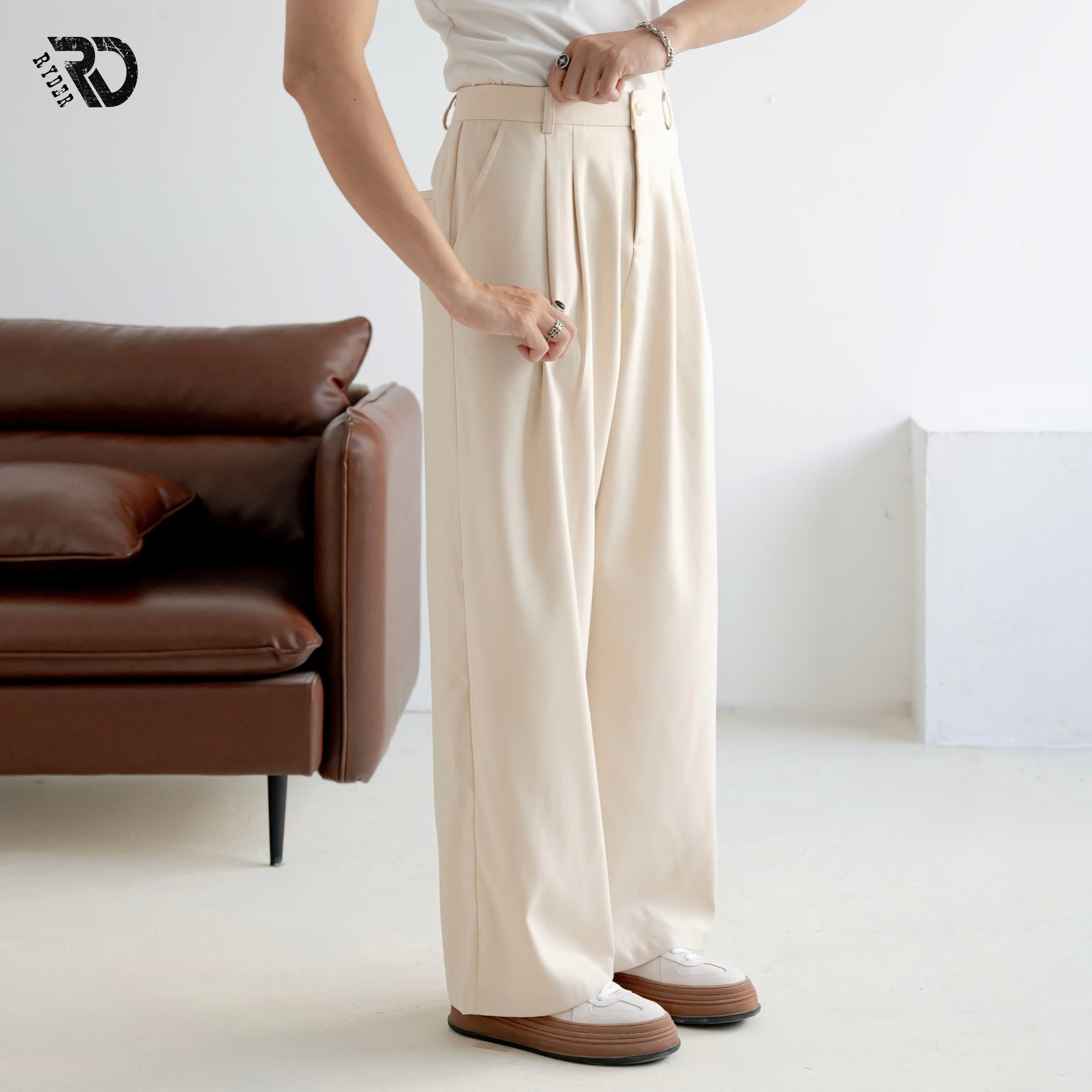 Quần vải ống rộng - Alex Wide-Leg Trousers