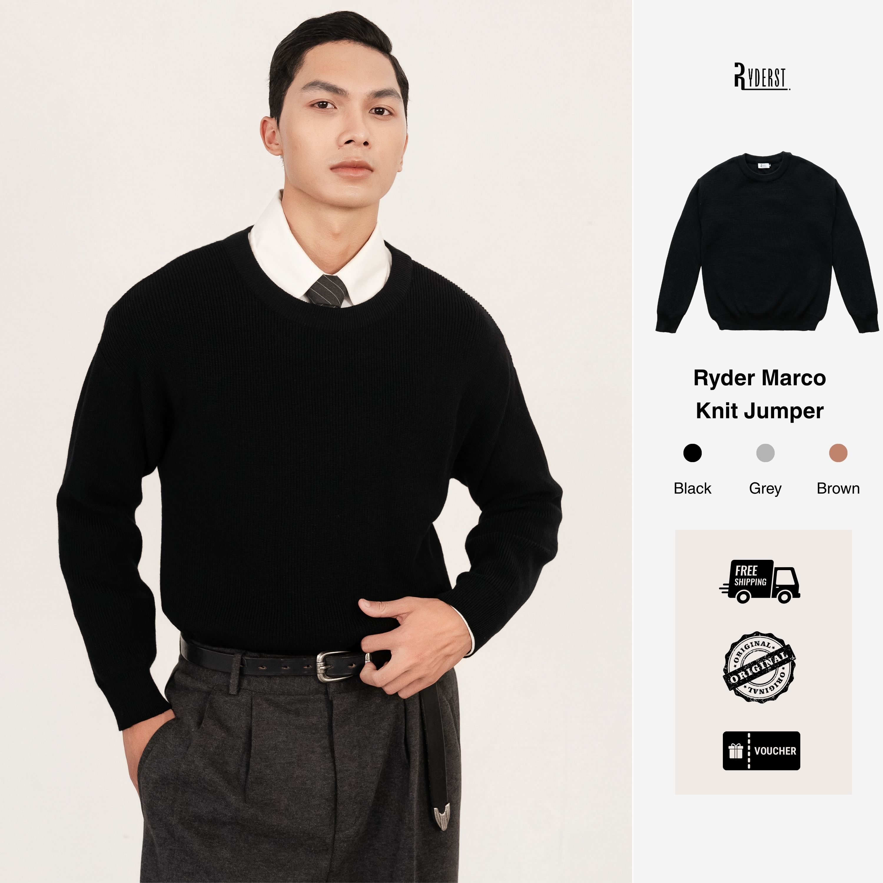 Áo len Ryder Marco Knit Jumper