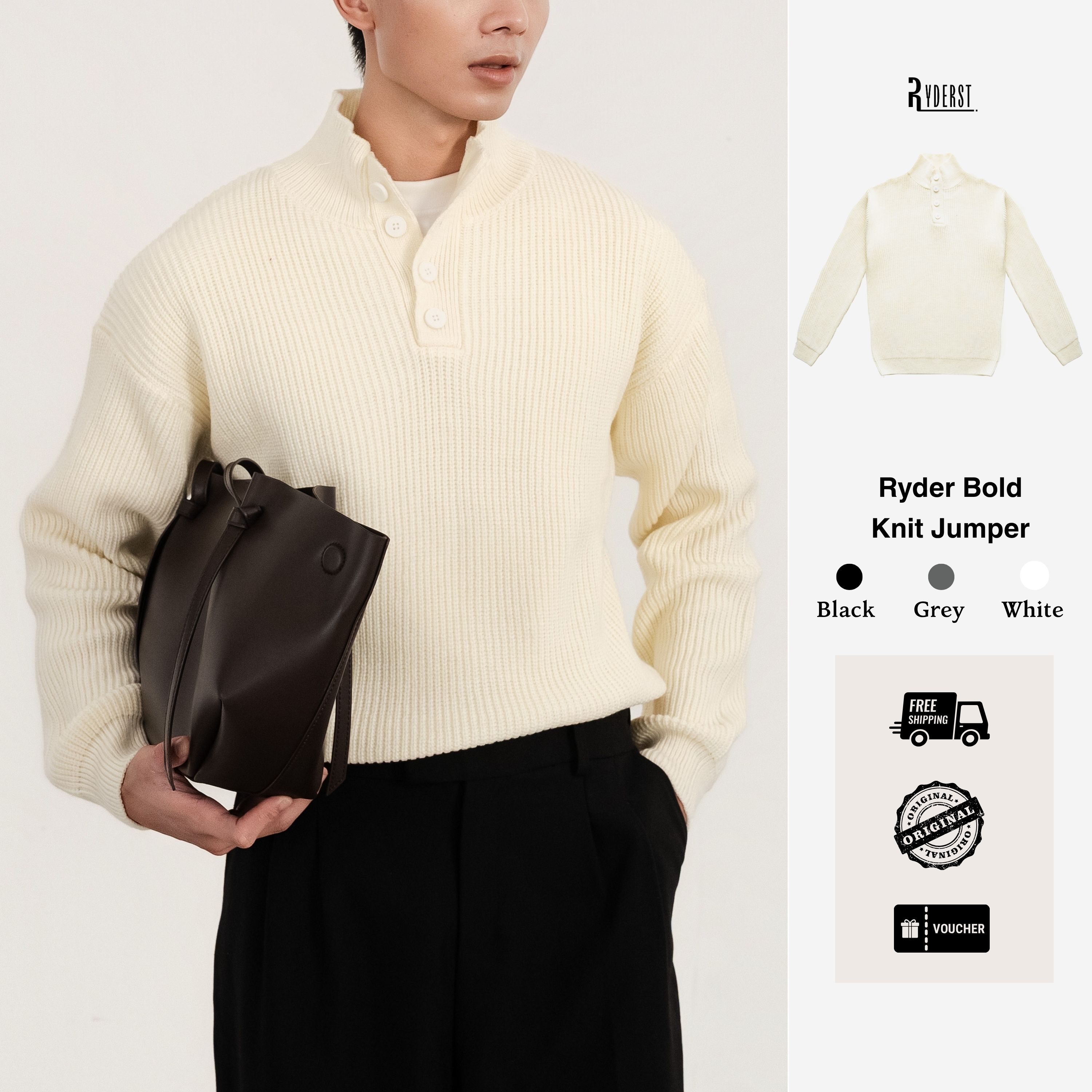 Áo Len Ryder Bold Knit Jumper AL06