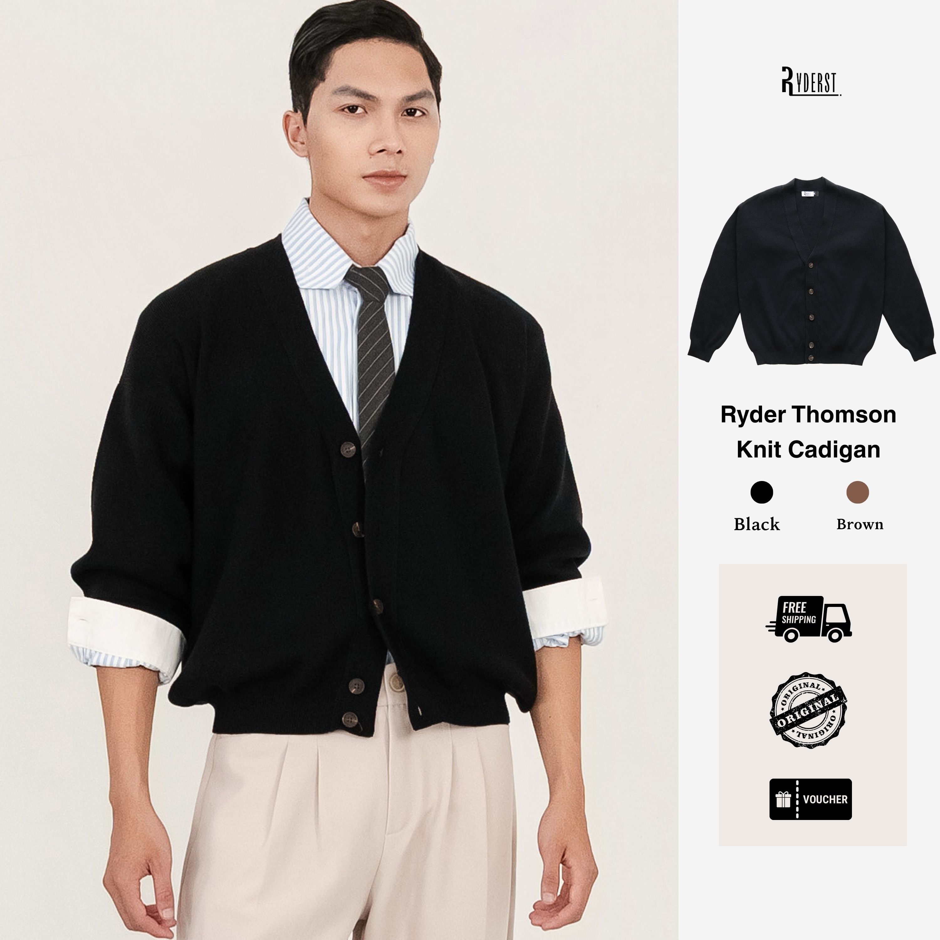 Áo len Ryder Thomson Knit Cadigan